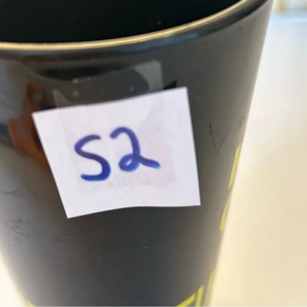 Black and Yellow Graphic Tumbler